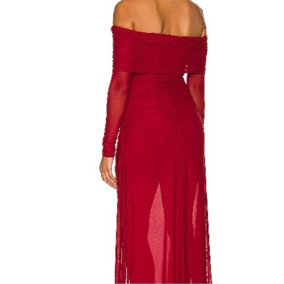 MAJORELLE Hampton Gown in Deep Garnet - Picture 7 of 13